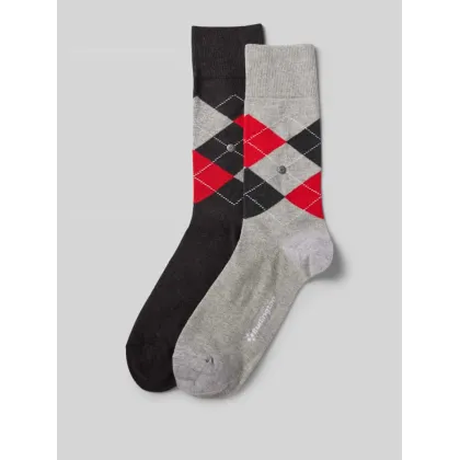 Zdjęcie Skarpety z aplikacją z logo w zestawie 2 szt. model ‘Everyday Argyle’
