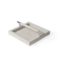 Picture Stylish leather napkin holder