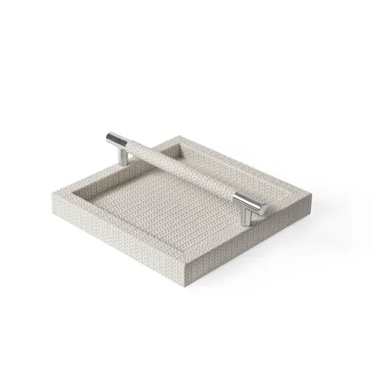 Zdjęcie Stylowy skórzany uchwyt na serwetki