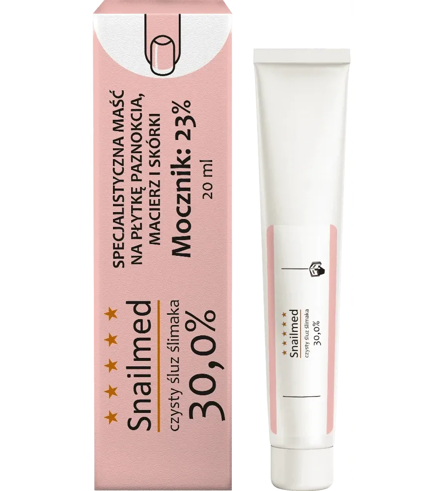 obrazek 1 Snailmed Odbudowująca maść do paznokci ze śluzem ślimaka i mocznikem, 20 ml 20 ml