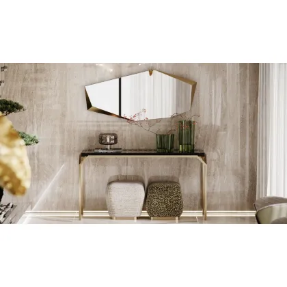Picture Original upholstered stool with a metal base