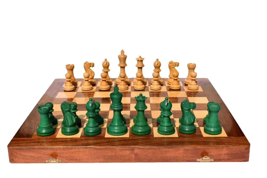 obrazek 2 Cudowne pionki szachowe wykonane z bukszpanu z planszą - The Chess Empire