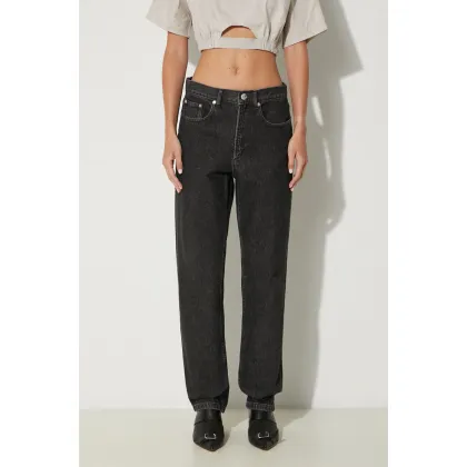 Zdjęcie A.P.C. jeansy bawełniane Martin F high waist COETA.F09122-BLACK