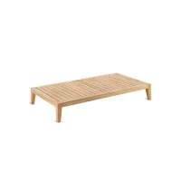 Picture Stylish rectangular Synthesis coffee table made of teak for the garden and terrace