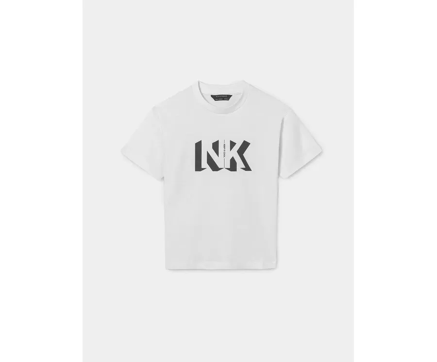 obrazek 1 Mayoral T-Shirt 840 Biały Regular Fit
