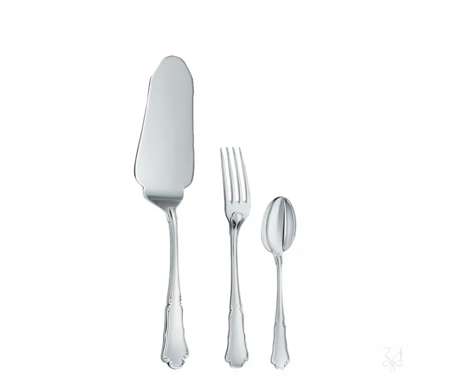 obrazek 4 Duży elegancki 126-elementowy komplet sztućców w skrzynce - Zaramella Argenti