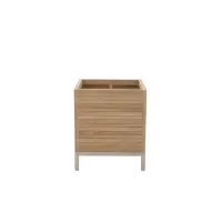 Picture A unique Geo planter box made of teak wood and stainless steel