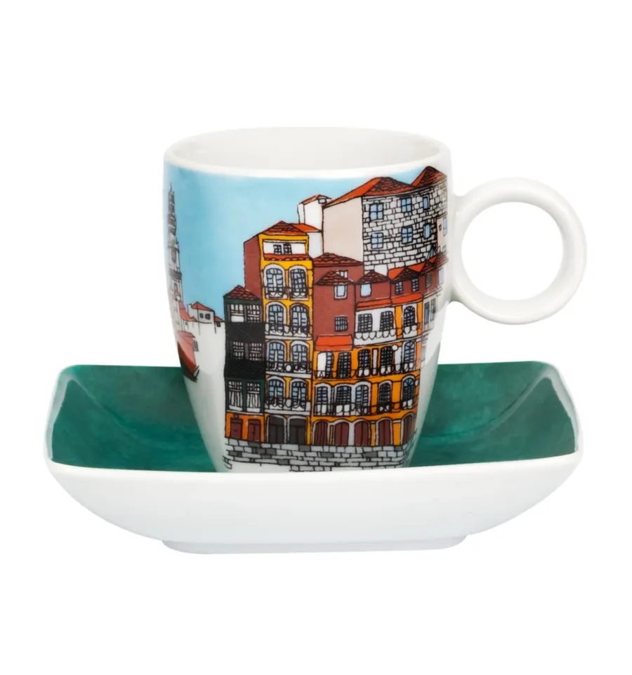 picture 1 Stylish porcelain coffee cup and saucer - Vista Alegre