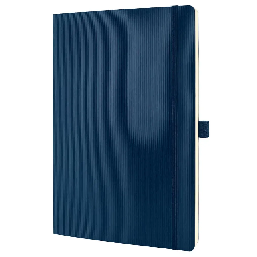 obrazek 1 Stylowy notes A4 w linie granatowy