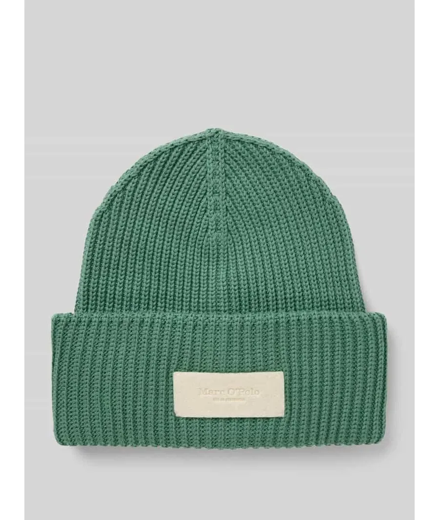 obrazek 1 Czapka beanie z czystej bawełny z naszywką z logo