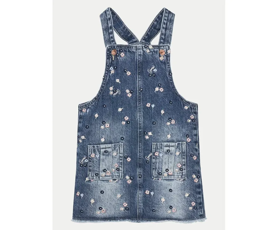obrazek 1 Guess Sukienka jeansowa K5RK11 D45E0 Granatowy Regular Fit