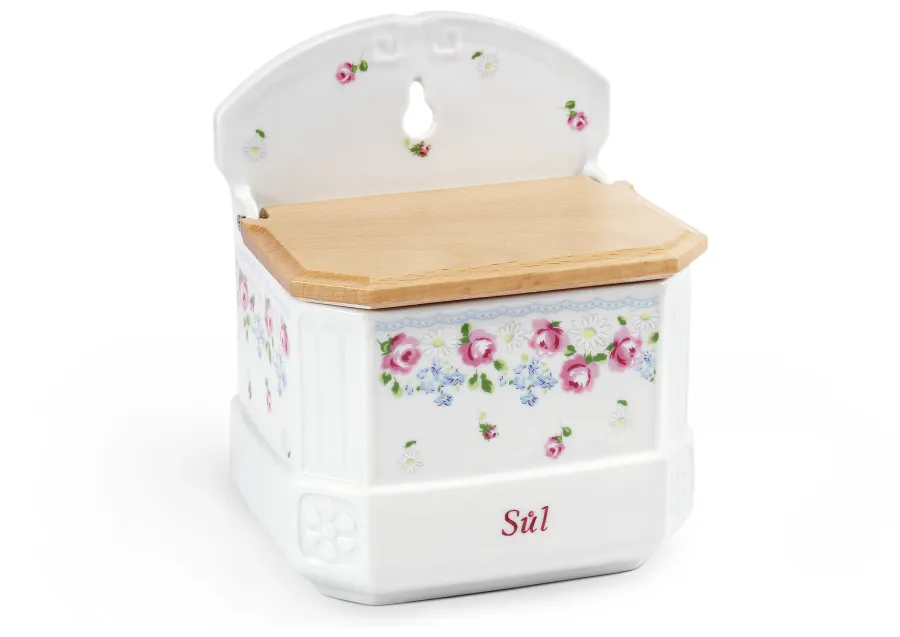 obrazek 1 Porcelanowy kuchenny wiszący pojemnik o wyjątkowym designie - Leander