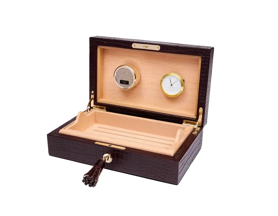 obrazek 4 Skórzana skrzynia na cygara