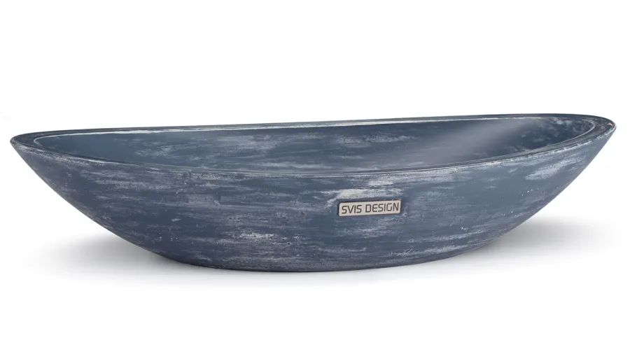 obrazek 1 Elegancka umywalka 60 cm ORION BASIC – PATINA, niebiesko-szary, lakier matowy