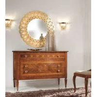 Zdjęcie Gustowne lustro w kolorze złota do apartamentu