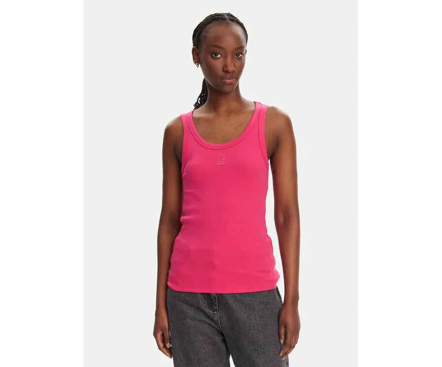 obrazek 1 HUGO Top Datamia 50514489 Różowy Slim Fit