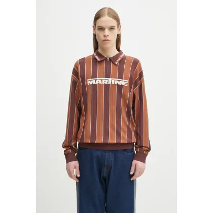 Zdjęcie Martine Rose longsleeve Logo kolor brązowy wzorzysty 958YA12700