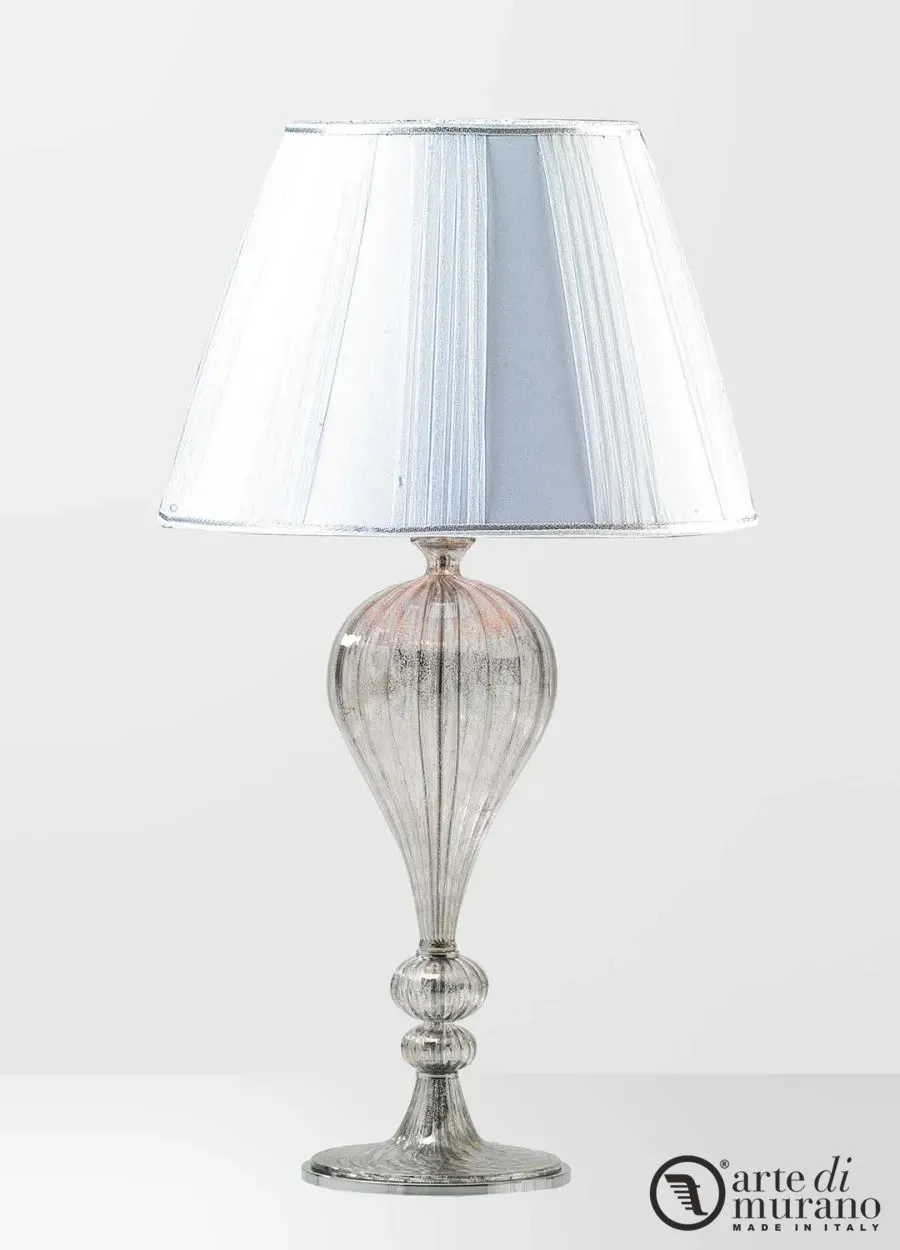 obrazek 1 Elegancka lampka mała do salonu ze szkła Murano