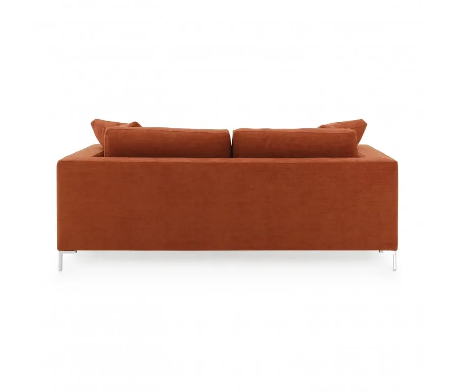obrazek 2 Pomarańczowa wygodna sofa 3-osobowa w stylu nowoczesnyn - Sevensedie