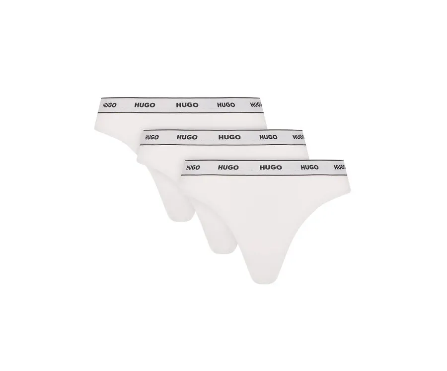 obrazek 1 HUGO Komplet 3 par stringów 50480150 Biały