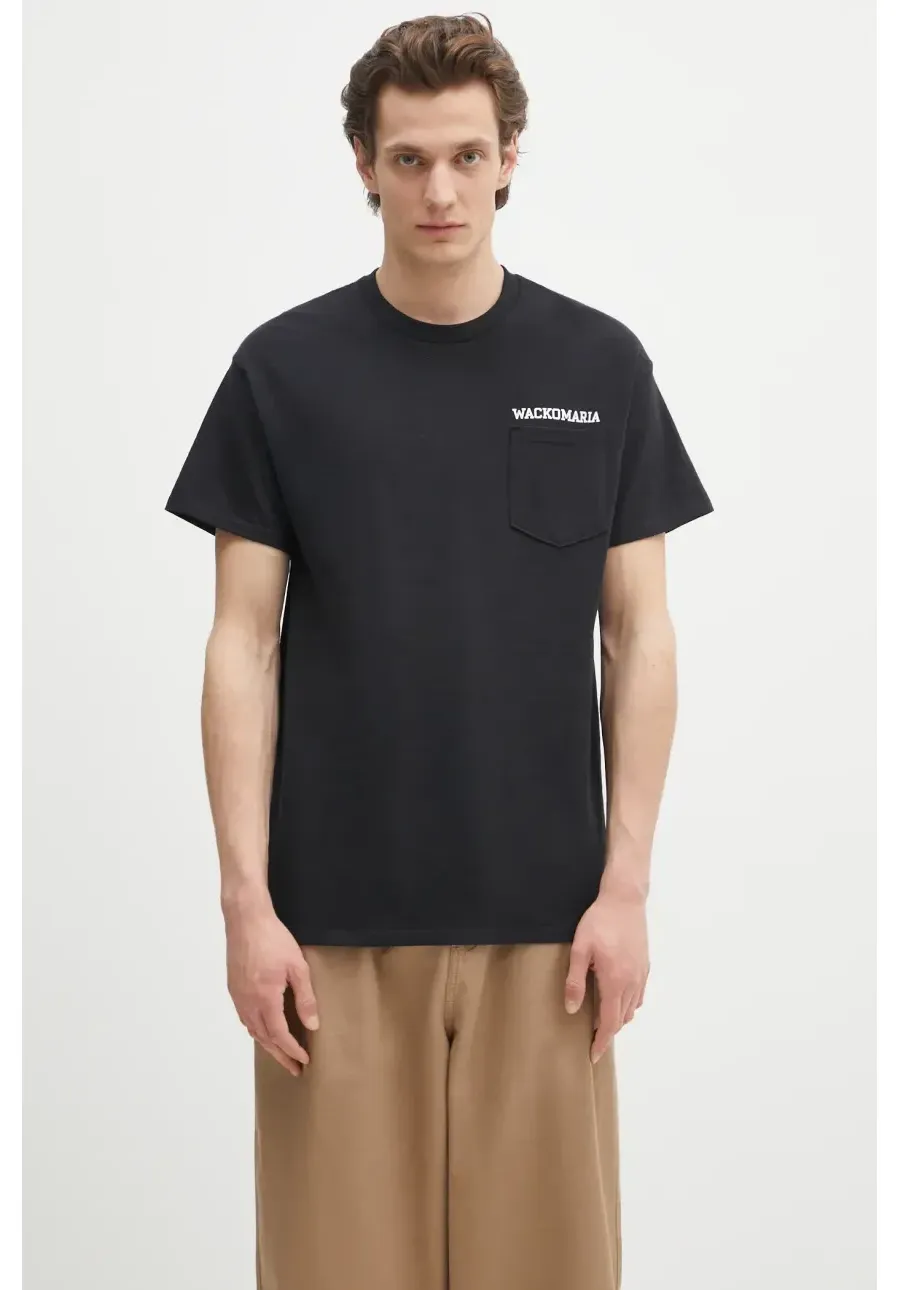 obrazek 1 Wacko Maria t-shirt bawełniany x Keith Haring męski kolor czarny z nadrukiem KH.WM.TEE01