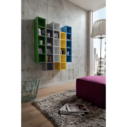 Zdjęcie Stylowe nowoczesne włoskie modułowe półki - La Primavera
