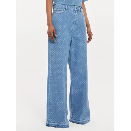 Zdjęcie Custommade Jeansy Oteca Dots 999449608 Niebieski Wide Leg