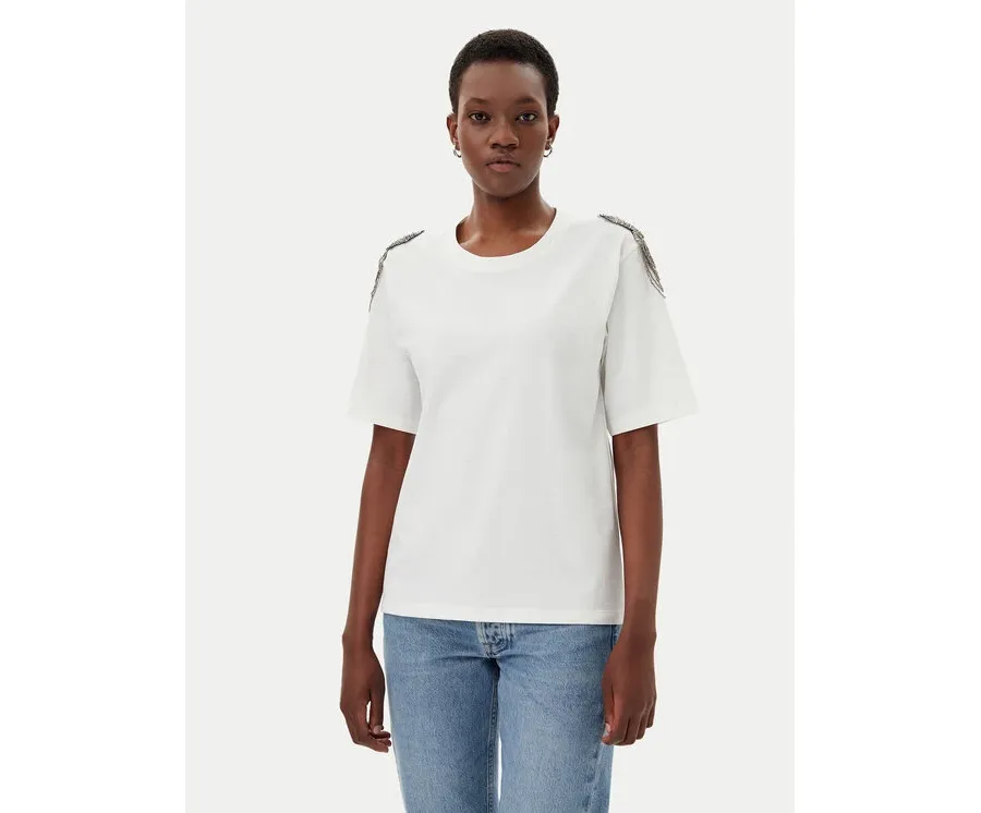 obrazek 1 ViCOLO T-Shirt RD0015 Biały Regular Fit