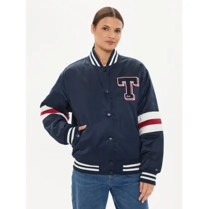 Zdjęcie Tommy Jeans Kurtka bomber Letterman DW0DW18306 Granatowy Relaxed Fit