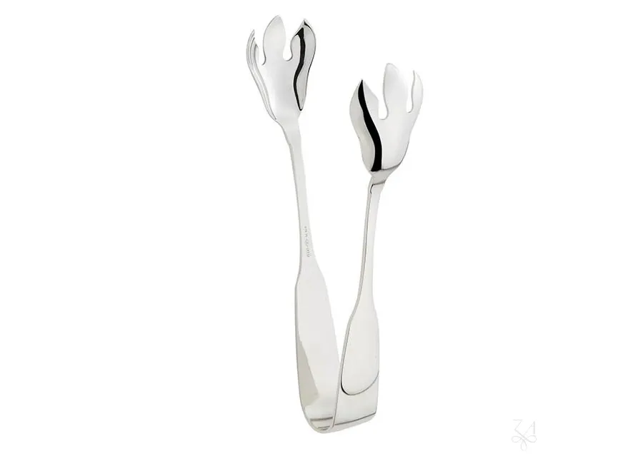 obrazek 1 Eleganckie platerowane srebrem szczypce do lodu - Zaramella Argenti