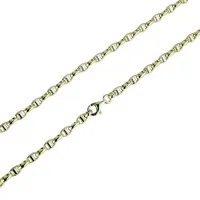 Picture Men's hollow chain with two-color cross link, cm.50