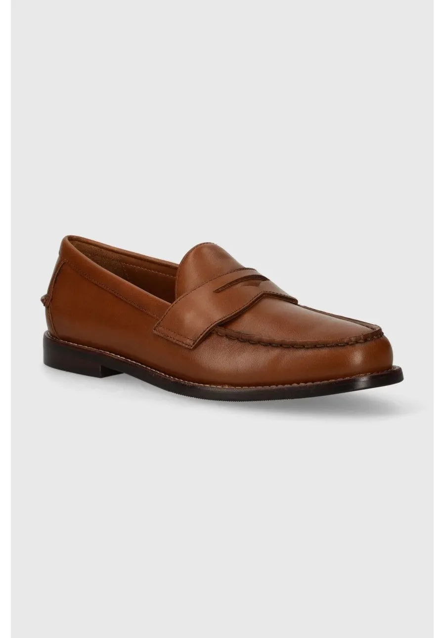 obrazek 1 Polo Ralph Lauren mokasyny skórzane Alston Penny męskie kolor brązowy 803932221001
