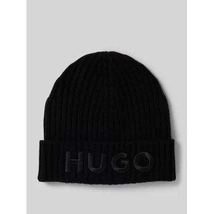 Zdjęcie Czapka beanie z detalem z logo