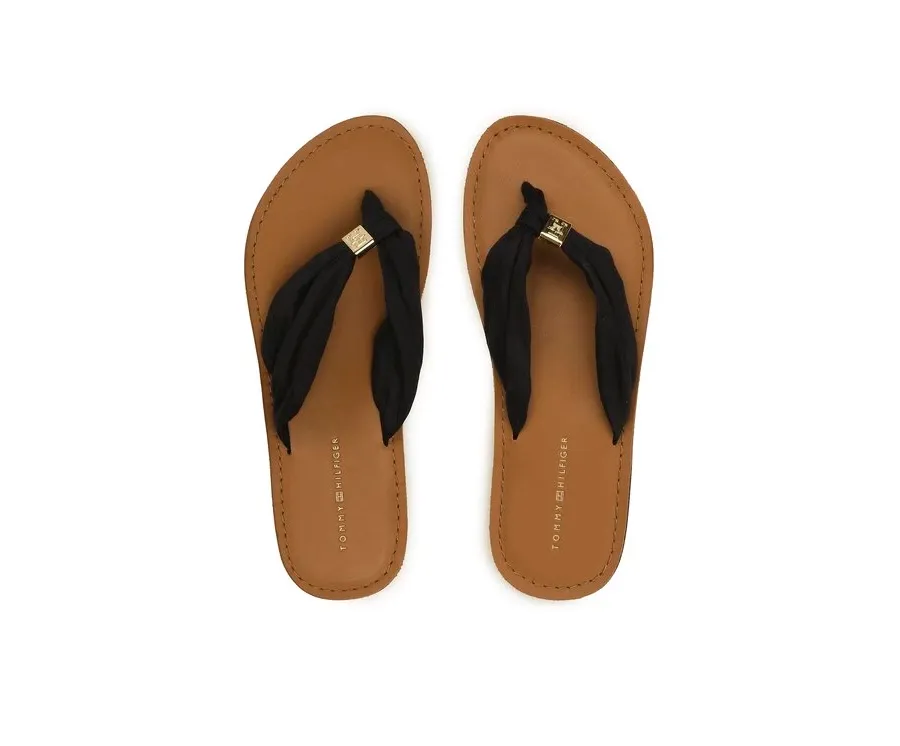 obrazek 1 Tommy Hilfiger Japonki Th Elevated Beach Sandal FW0FW06985 Granatowy