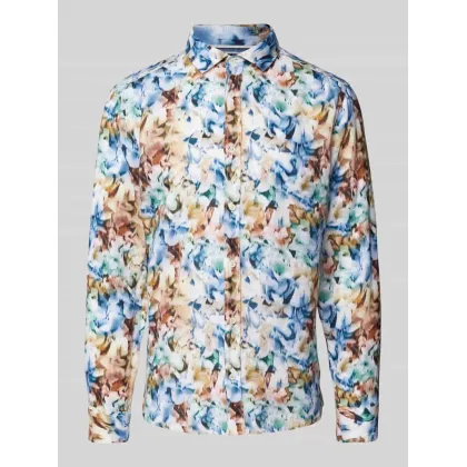 Zdjęcie Koszula casualowa o kroju regular fit ze wzorem na całej powierzchni