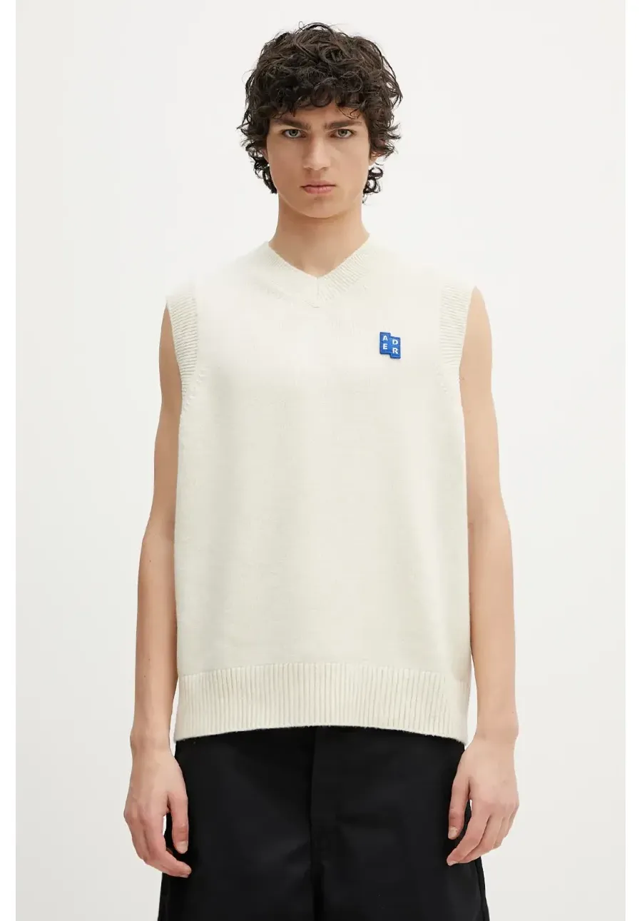 obrazek 1 Ader Error sweter wełniany Apparel-Top męski kolor beżowy BO42FYKT0201OT