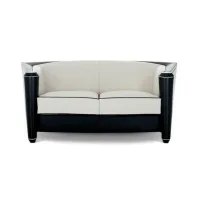 Zdjęcie Elegancka tapicerowana skórą sofa do luksusowych wnętrz