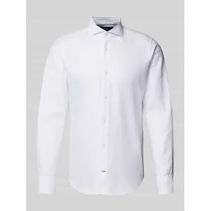 Zdjęcie Koszula biznesowa o kroju slim fit z fakturowanym wzorem