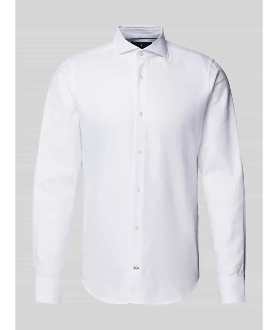 obrazek 1 Koszula biznesowa o kroju slim fit z fakturowanym wzorem