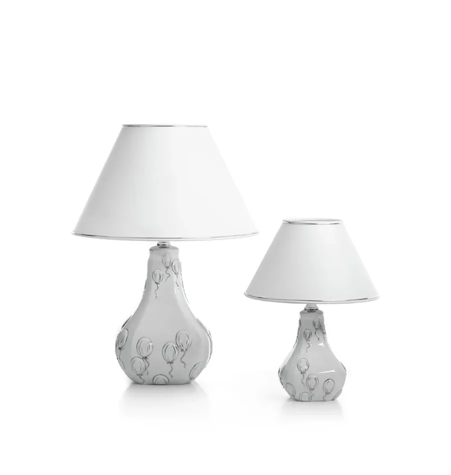 obrazek 1 Urocza porcelanowa lampka ze zdobieniem w kształcie baloników