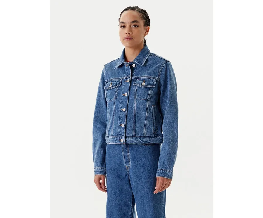 obrazek 1 Tommy Jeans Kurtka jeansowa Classic DW0DW21414 Niebieski Regular Fit