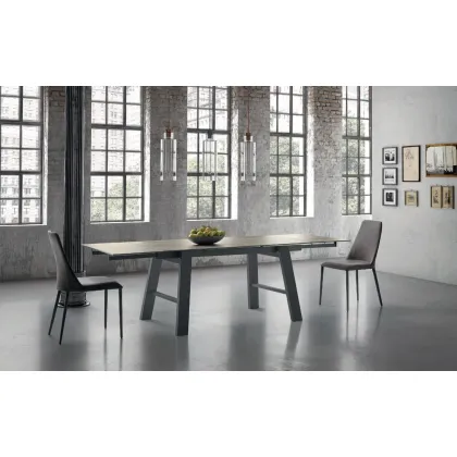 Zdjęcie Duży rozkładany stół salonowy L. 140+40+40 P. 90 H. 75 cm – Zamagna Italia