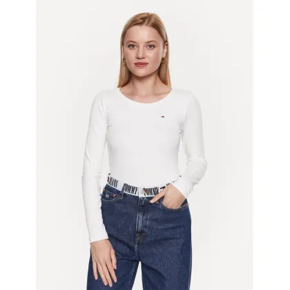 Zdjęcie Tommy Hilfiger Bluzka WW0WW38869 Biały Slim Fit