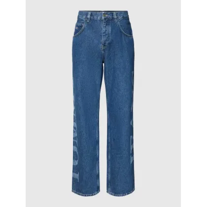 Zdjęcie Jeansy o kroju baggy fit z nadrukiem z logo model ‘AIDEN’