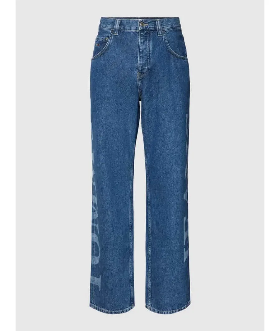 obrazek 1 Jeansy o kroju baggy fit z nadrukiem z logo model ‘AIDEN’