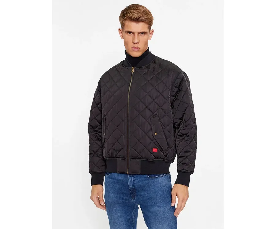 obrazek 1 Hugo Kurtka bomber Bonod2341 50496402 Czarny Regular Fit HUGO