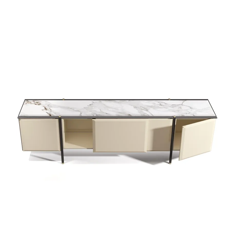 obrazek 3 Wspaniały modernistyczny kredens do salonu - prosto z Włoch