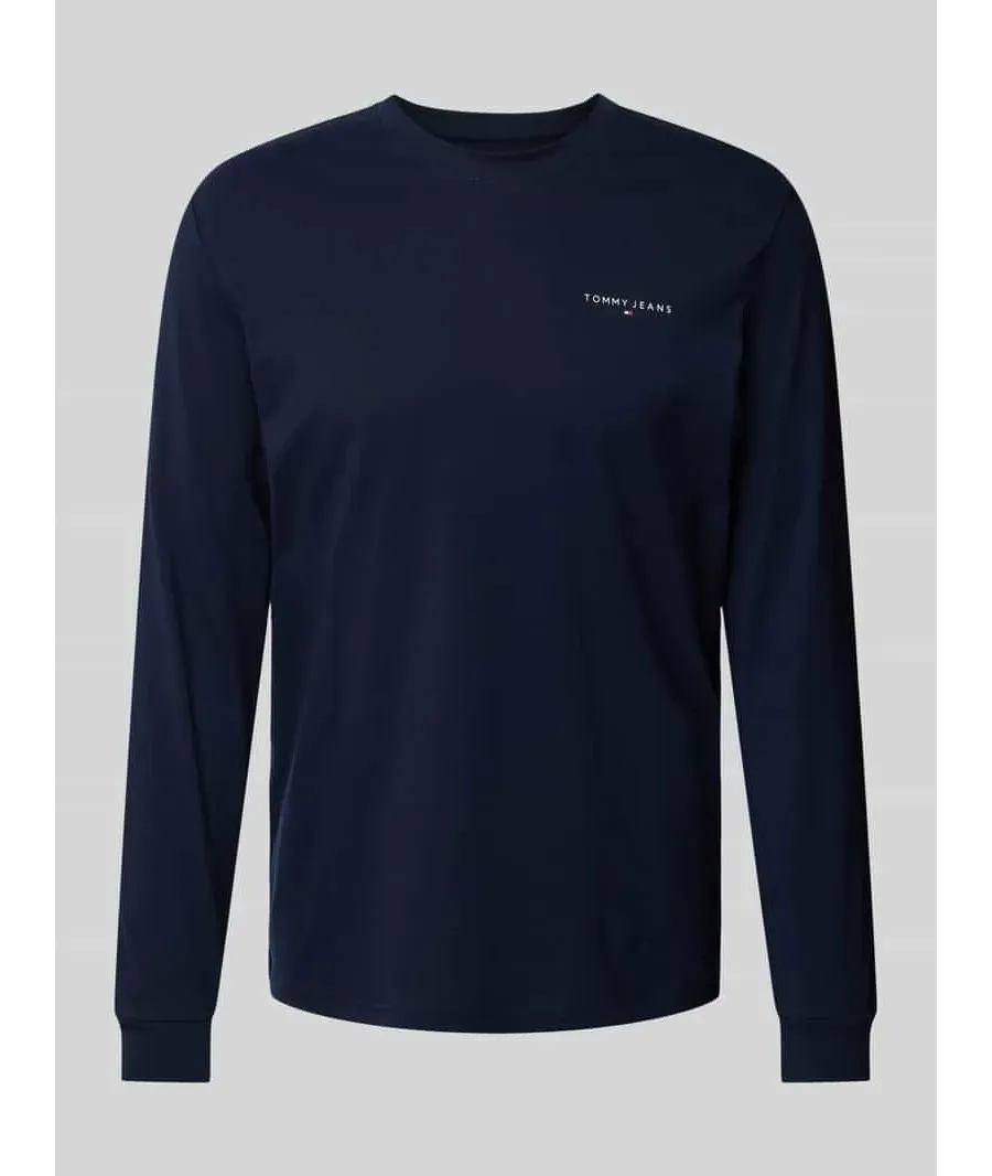 obrazek 1 Tommy Jeans Longsleeve Linear DM0DM21138 Granatowy Slim Fit