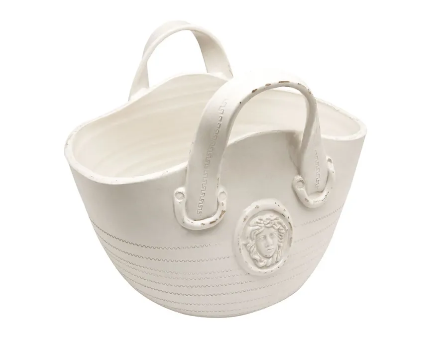 obrazek 1 Ceramiczna klasyczna donica w kształcie torby - Virginia Casa