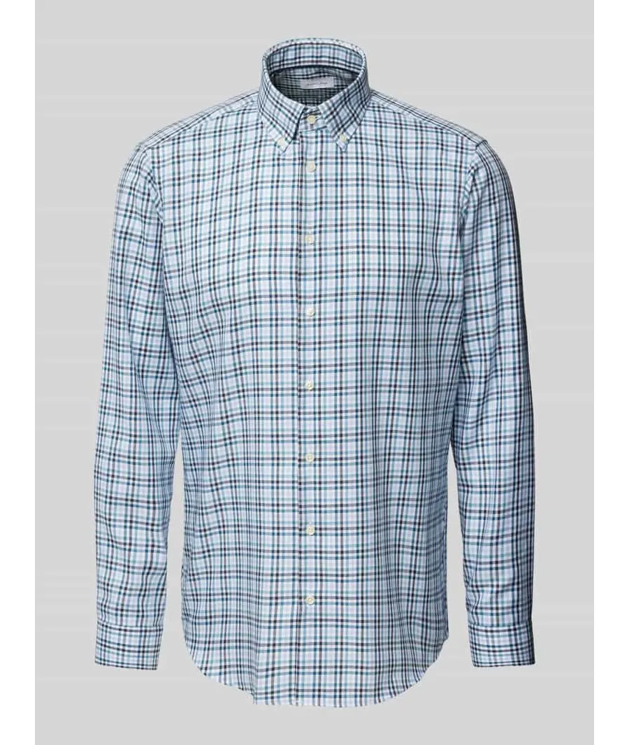 obrazek 1 Koszula biznesowa o kroju regular fit z listwą guzikową